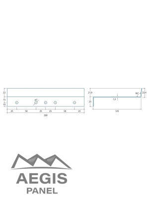 Pièce de départ 1,5MM JI FC Wall 150MM - AEGIS PANEL