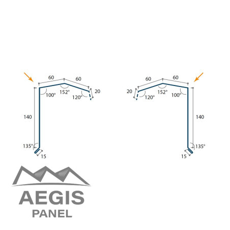 Bande de rive crantée Gauche Polyester 35 µ